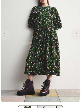 Stine Goya Ursi Floral Midi Dress